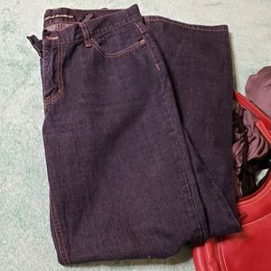DKNY straight leg dark wash jeans Size 10